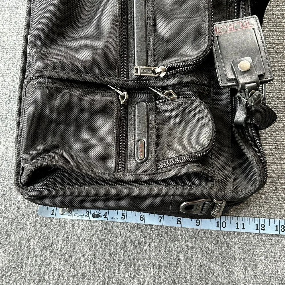 Tumi Laptop Bag Alpha Expandable Organizer Brief 26141D4 Black‎ Ballistic Nylon